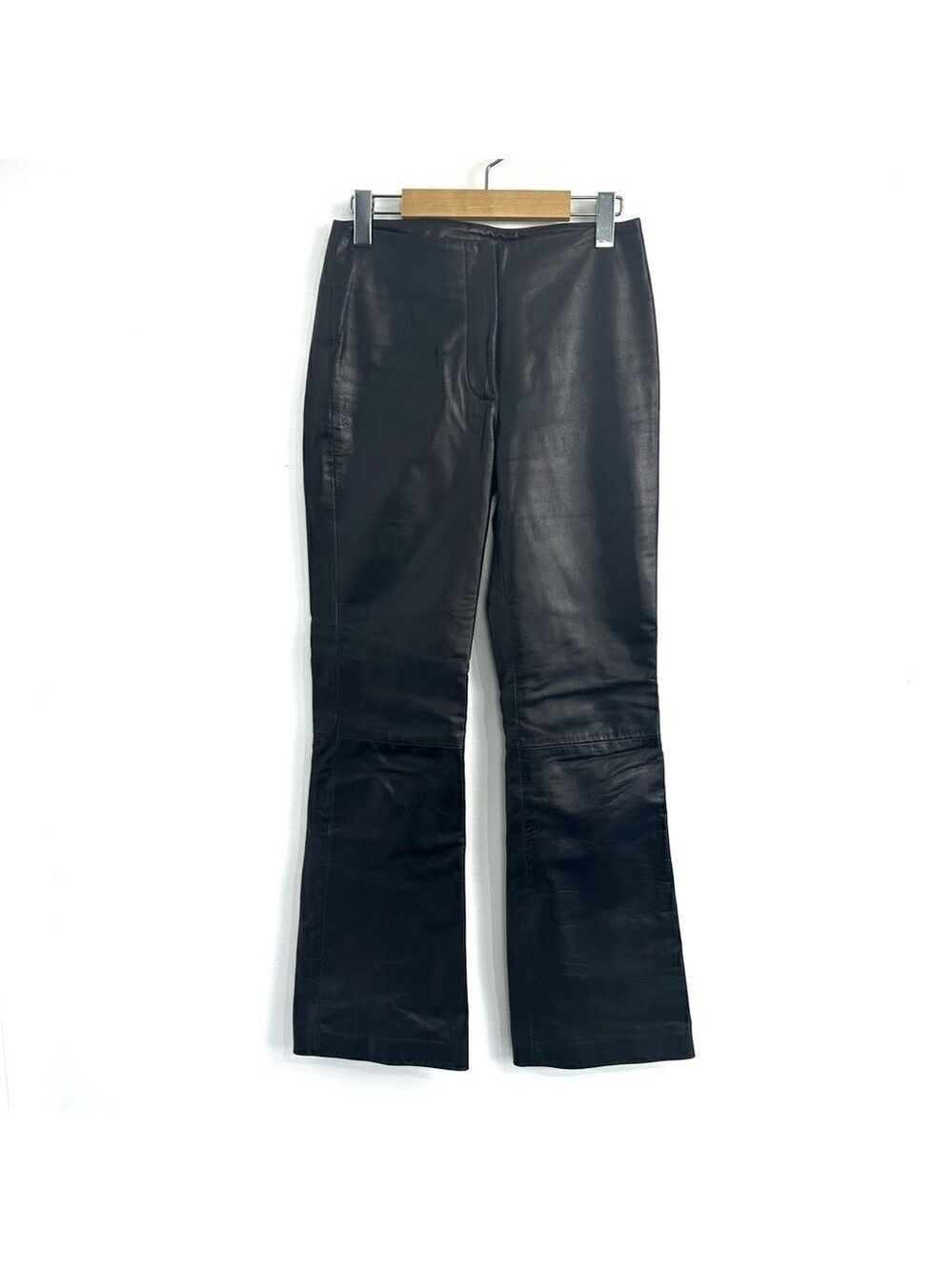 Mackage Leather Boot Cut Pants Black Sz 2